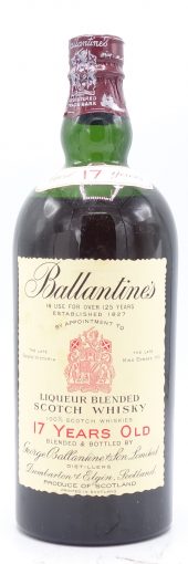 Ballantine’s Scotch Whisky 17 Year Old, Circa 1960s 750ml