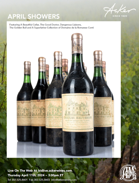 catalog of April Showers delaware auction of fine wine